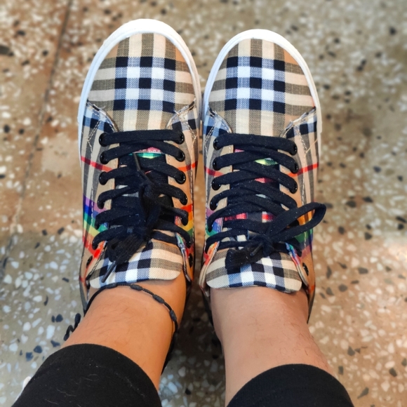 Burberry Rainbow Vintage Check Sneakers - Picture 3 of 5